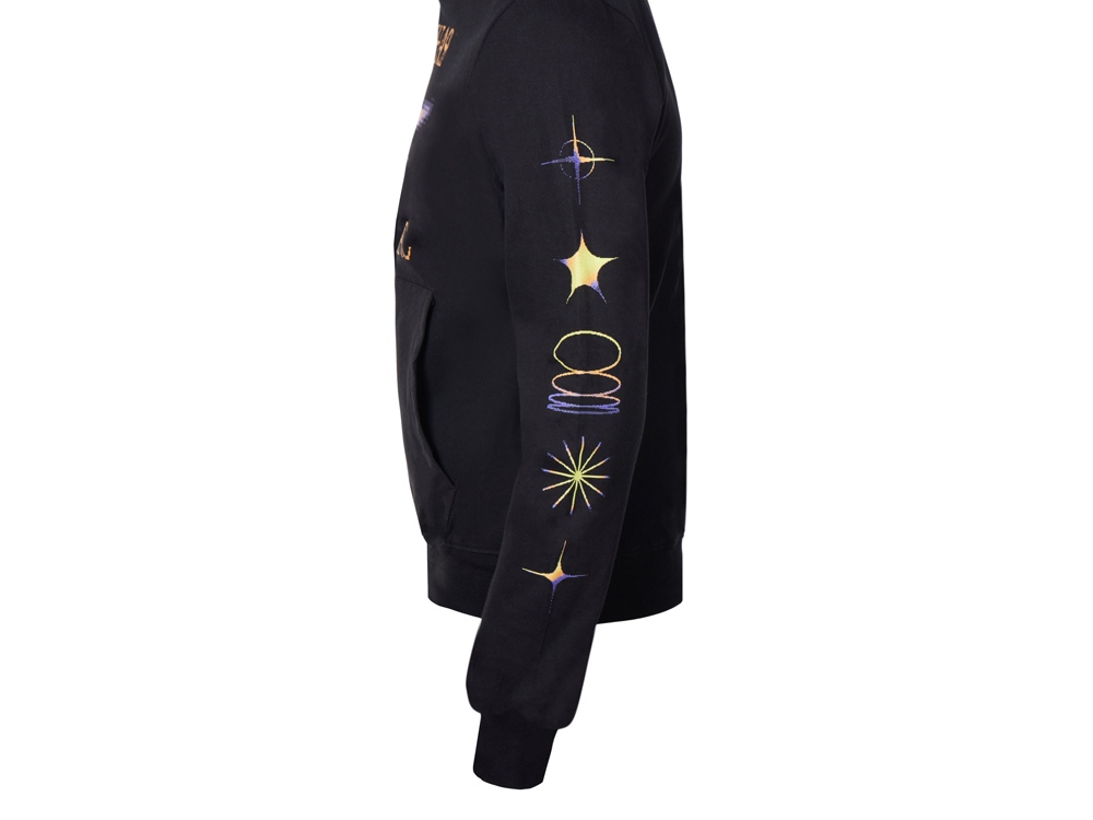 Худи Warsaw, унисекс, черный, ДТФ текстиль и термотрансфер-4