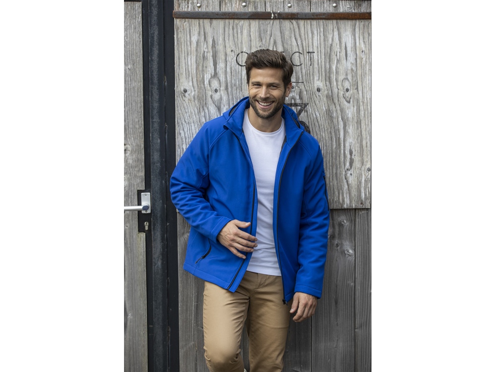 Notus мужская утепленная куртка из софтшелла - Оранжевый-3