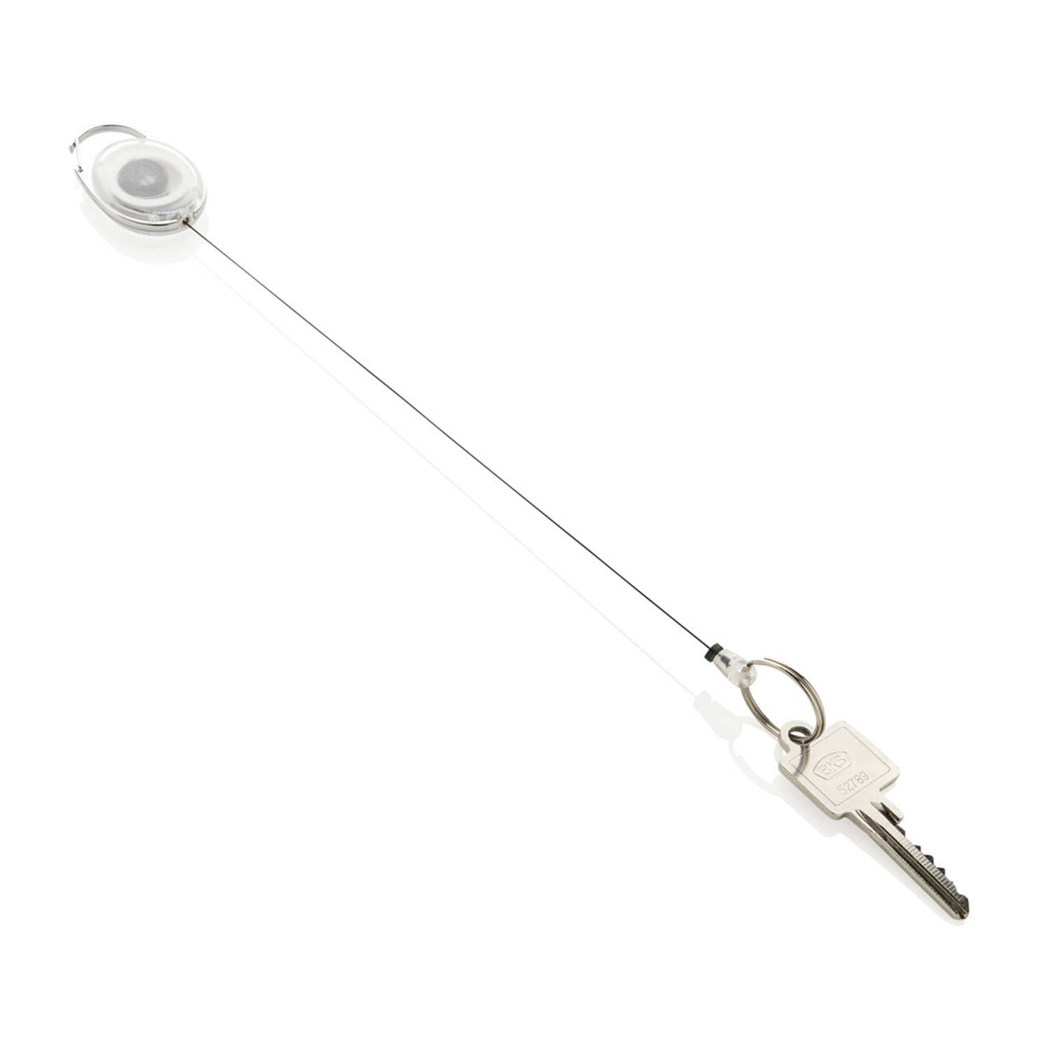 Брелок из цинка и переработанного пластика с зажимом RCS-2