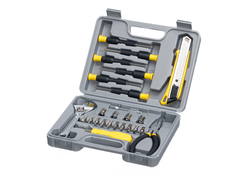 Набор инструментов Stinger, 25 инструментов, в пластиковом кейсе, 230x180x50 мм, серый-0