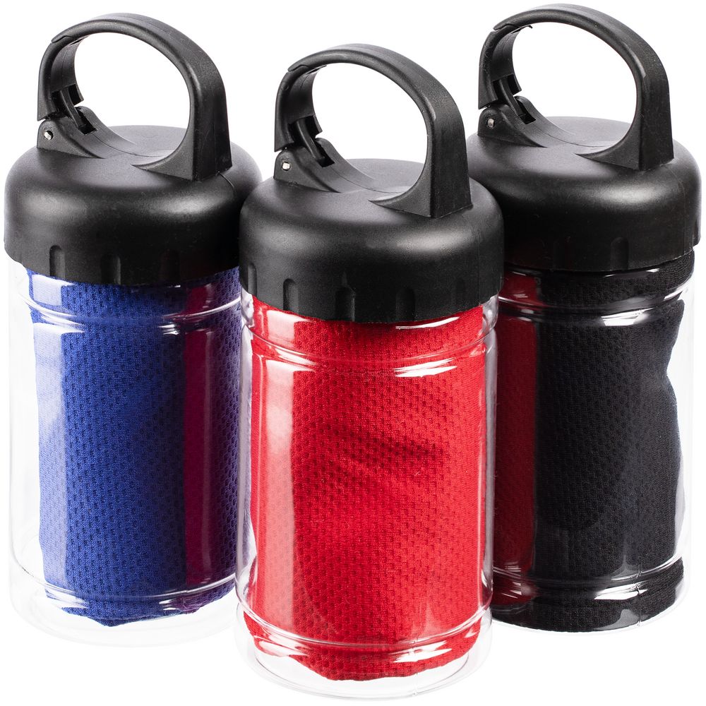 Охлаждающее полотенце Frio Mio в бутылке, синее-5