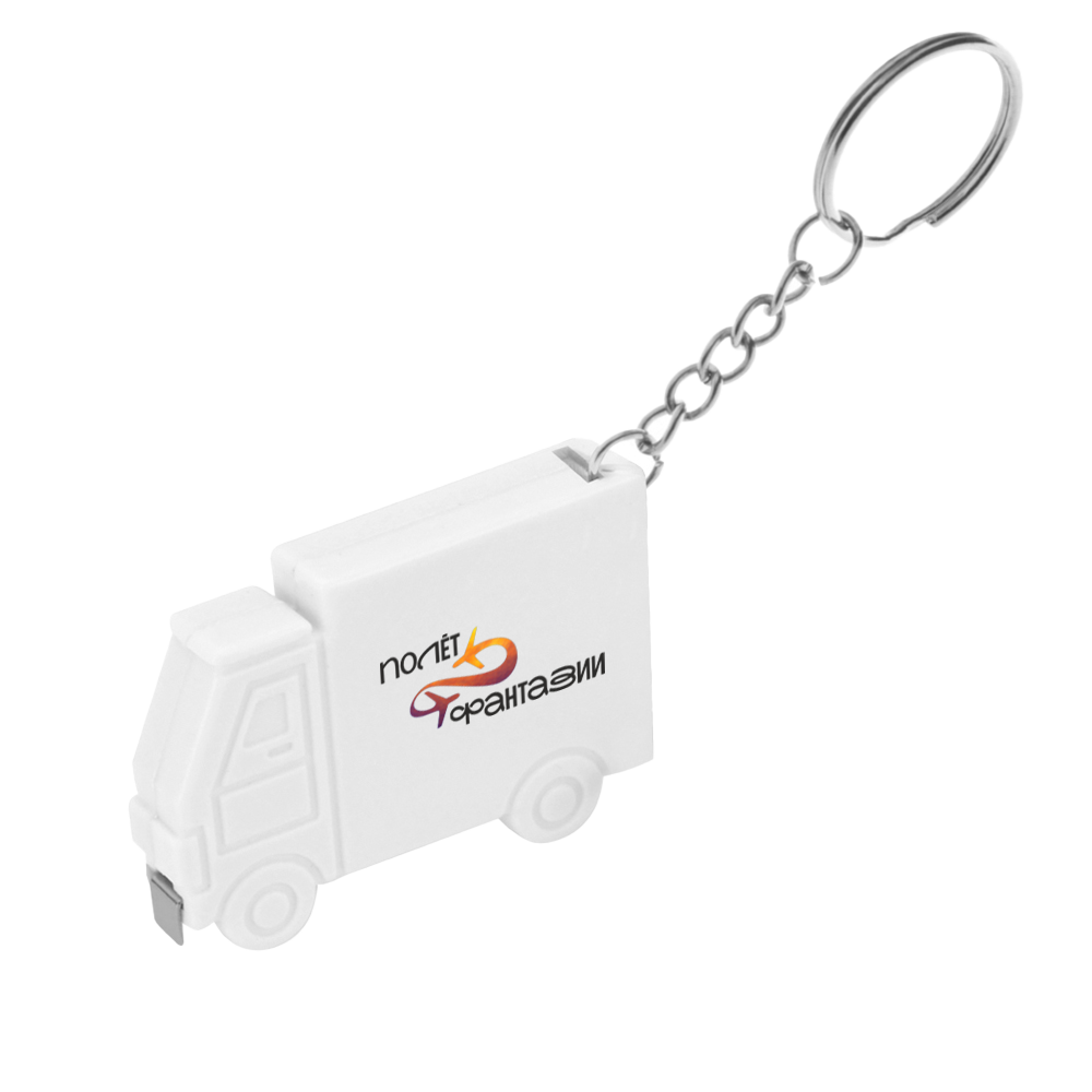 Брелок-рулетка Грузовик, Белый-3