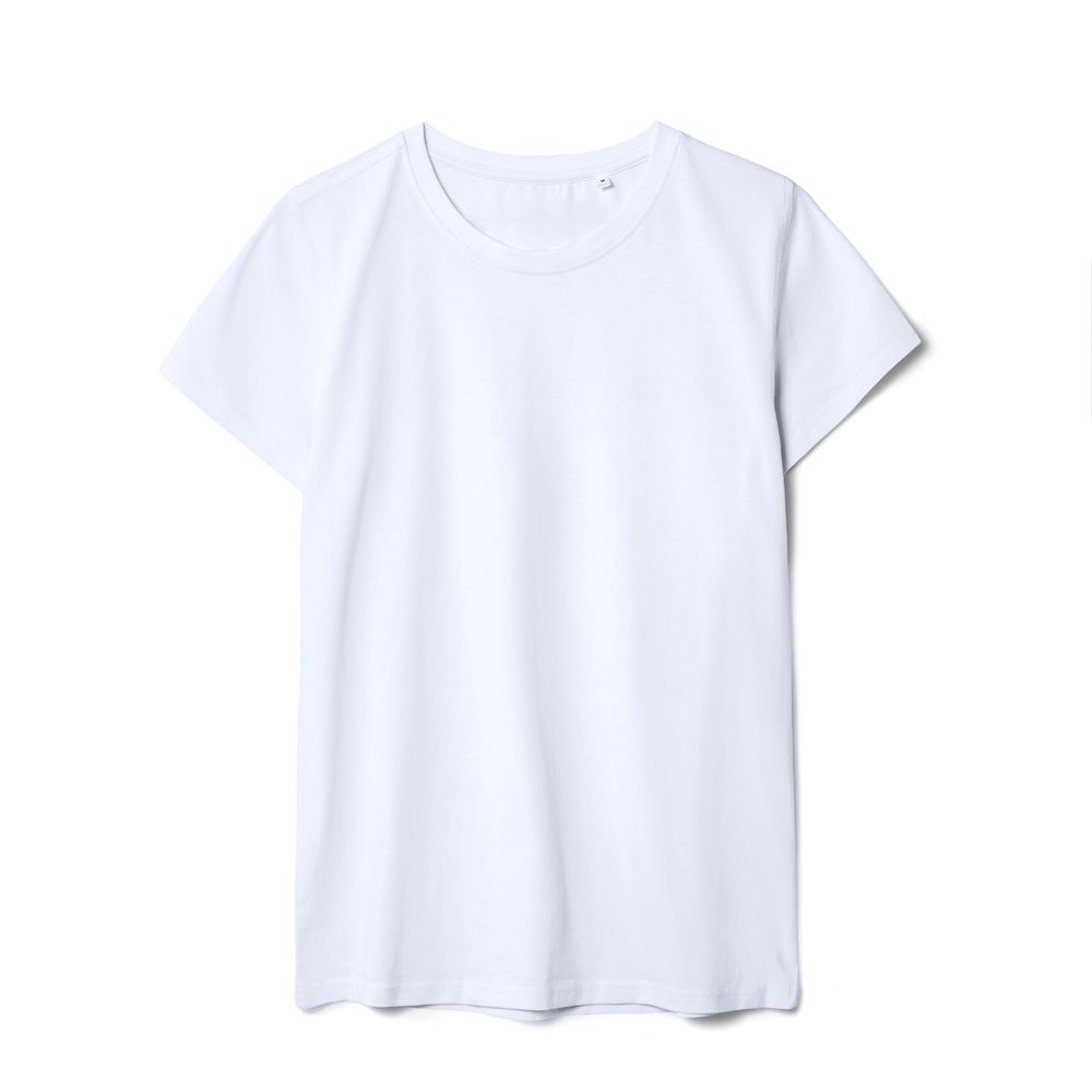 Футболка женская T-bolka Stretch Lady, белая (холодный оттенок)-1