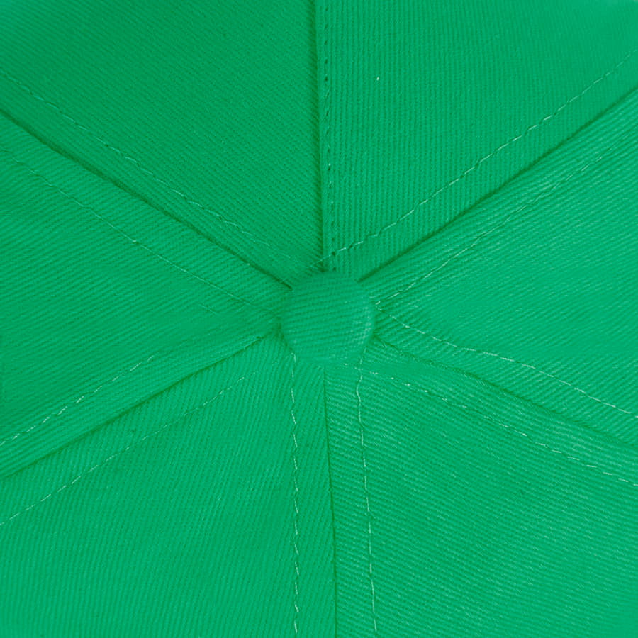 Бейсболка LIGHT, 5 клиньев,  застежка на липучке, зеленый-5