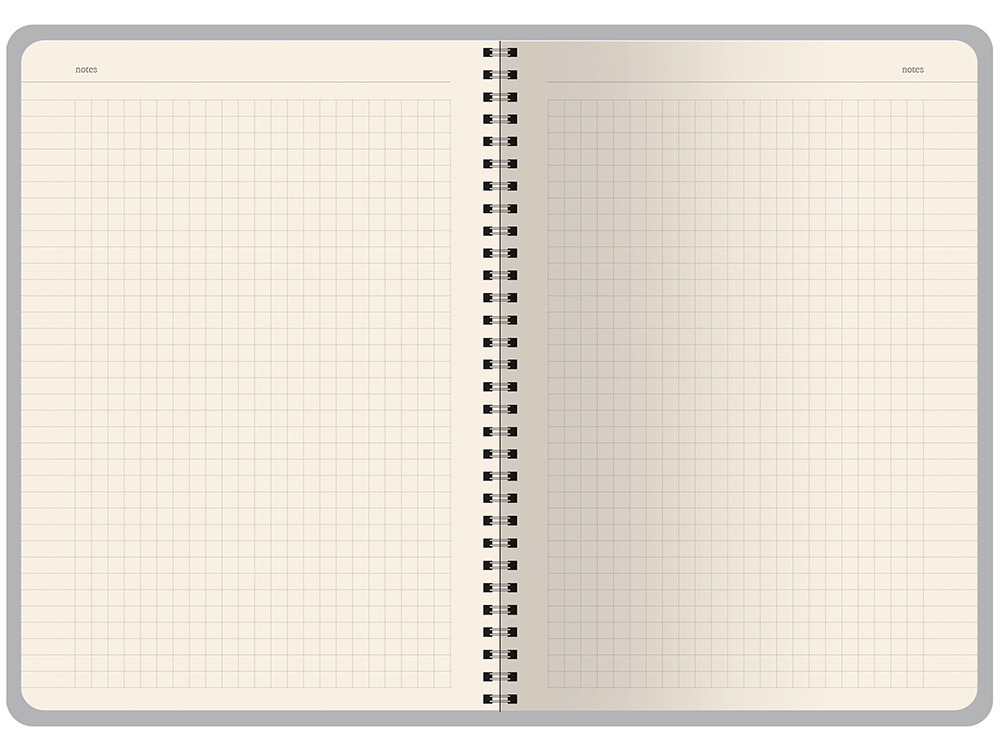 Бизнес тетрадь на гребне А5 Pragmatic, 60 листов в клетку, фиолетовый-3