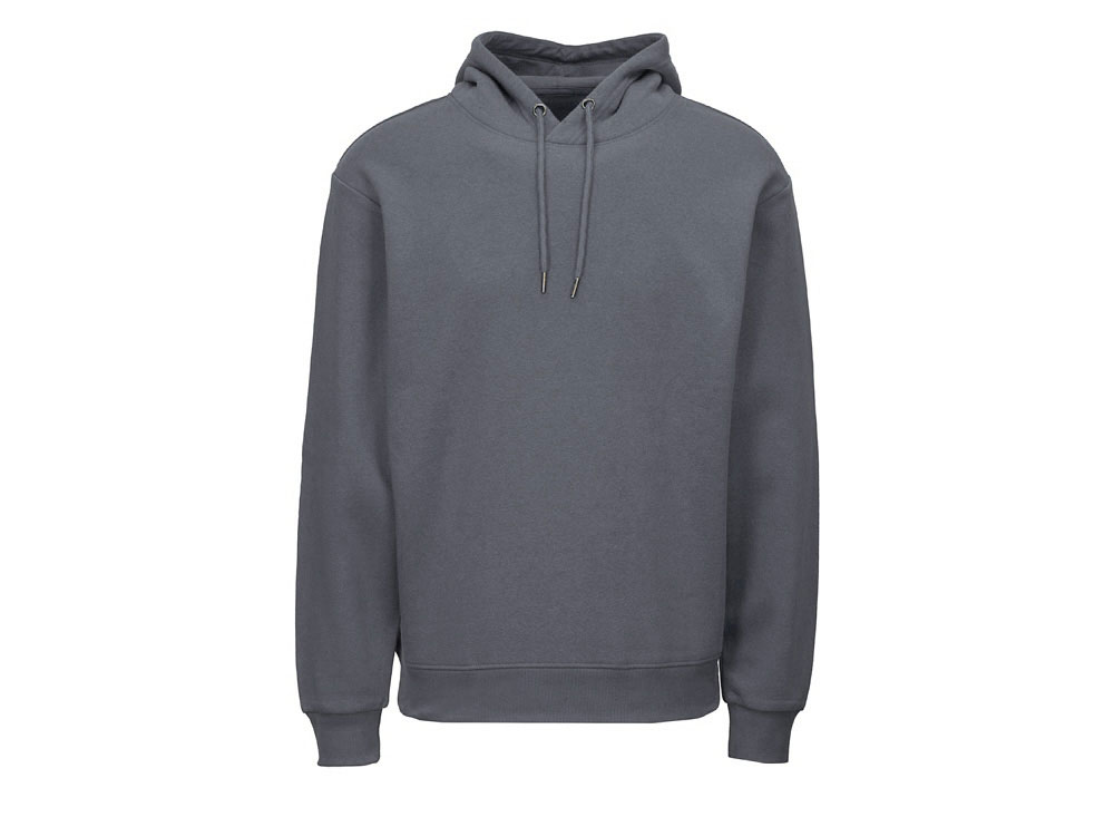 Толстовка с капюшоном оверсайз Lisbon унисекс, темно-серый-9