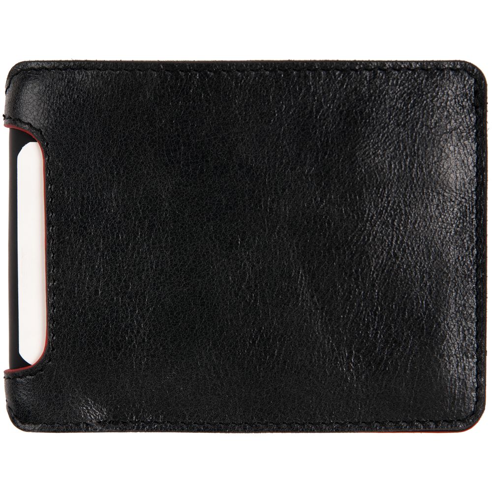 Портмоне Arrival, черное с красным-3