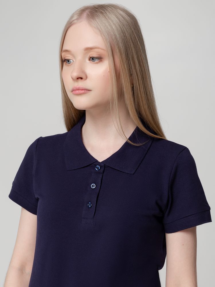 Рубашка поло женская Virma Lady, темно-синяя-5