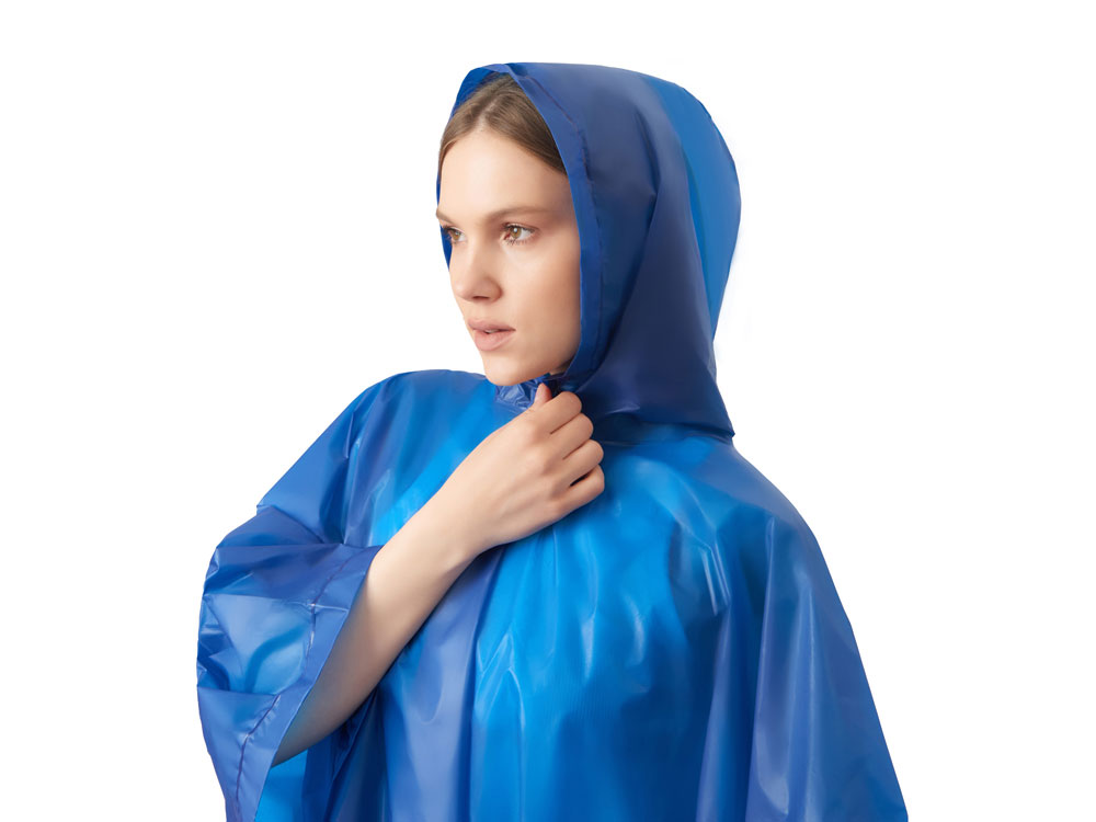 Пончо Hawaii c чехлом унисекс, классический синий-4