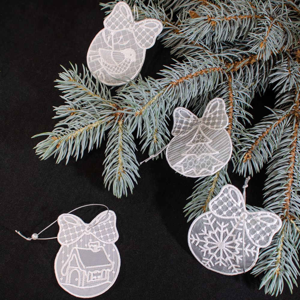 Набор подвесок «Зимние узоры»-0