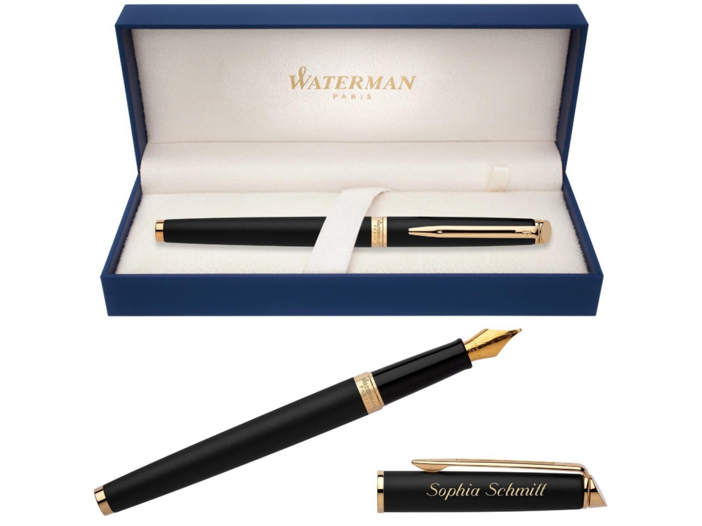 Перьевая ручка Waterman Hemisphere, цвет: MattBlack, перо: F-4