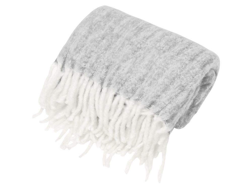 Плед Warmy с шерстью, светло-серый-1