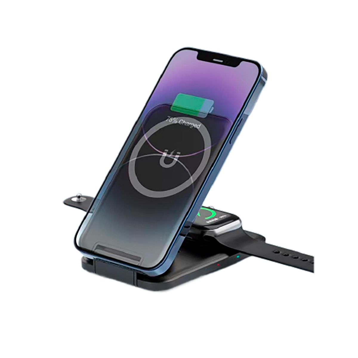 Складная беспроводная (15W) зарядная станция "Slap" с MagSafe-3