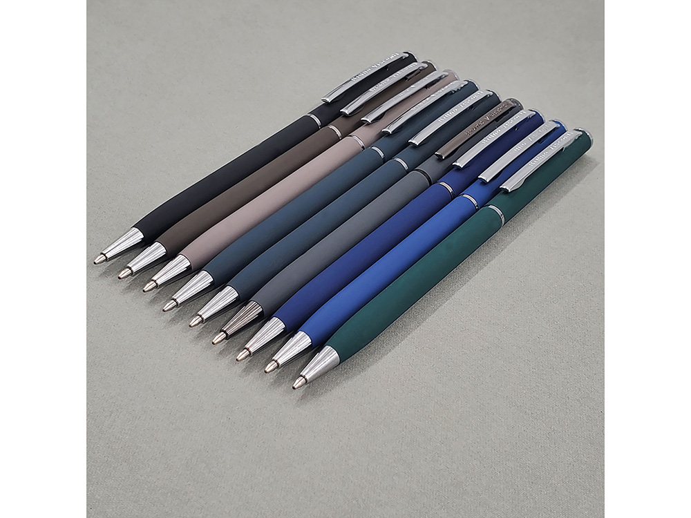 Ручка шариковая автоматическая BrunoVisconti® PALERMO цвет корпуса графитовый, soft-touch, 0.7 мм-7