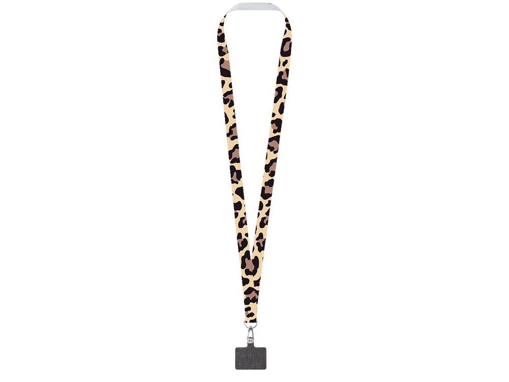 Ланъярд 2 см под сублимацию с трендовым карабином и большим держателем для телефона из ПЭ, серебристый-1