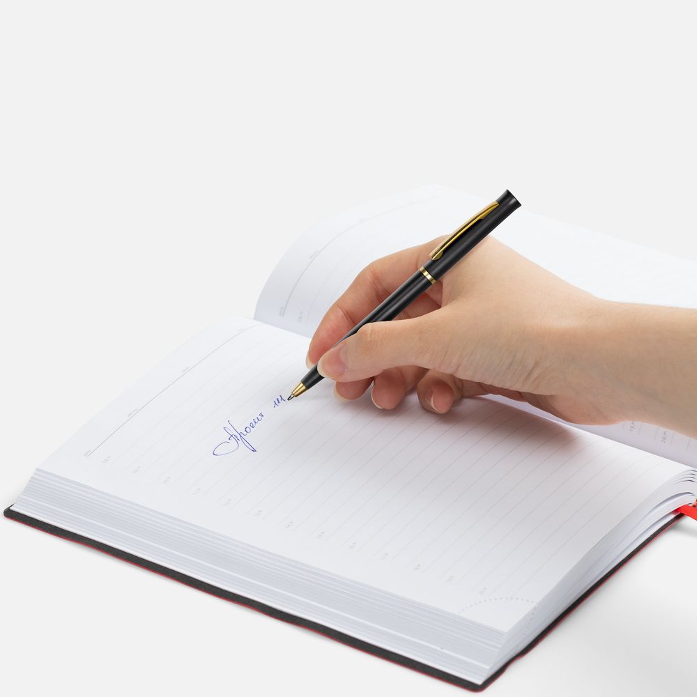 Ручка шариковая Euro Gold, черная-2