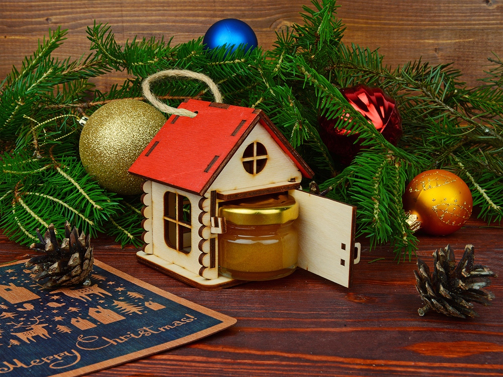 Игрушка Домик упаковка, красный-4