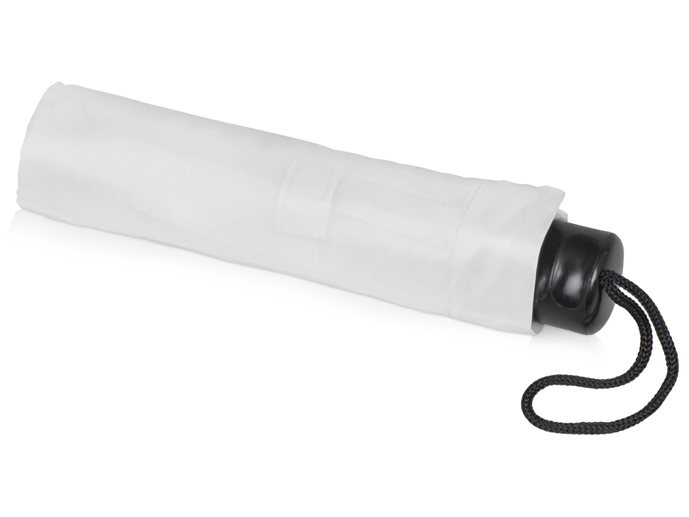 Зонт складной Columbus, механический, 3 сложения, с чехлом, белый-3