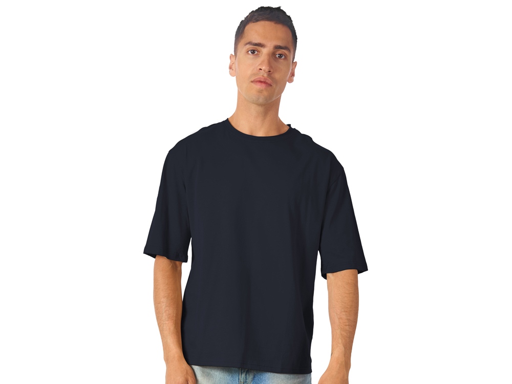 Футболка оверсайз Liyon унисекс, темно-синий-1