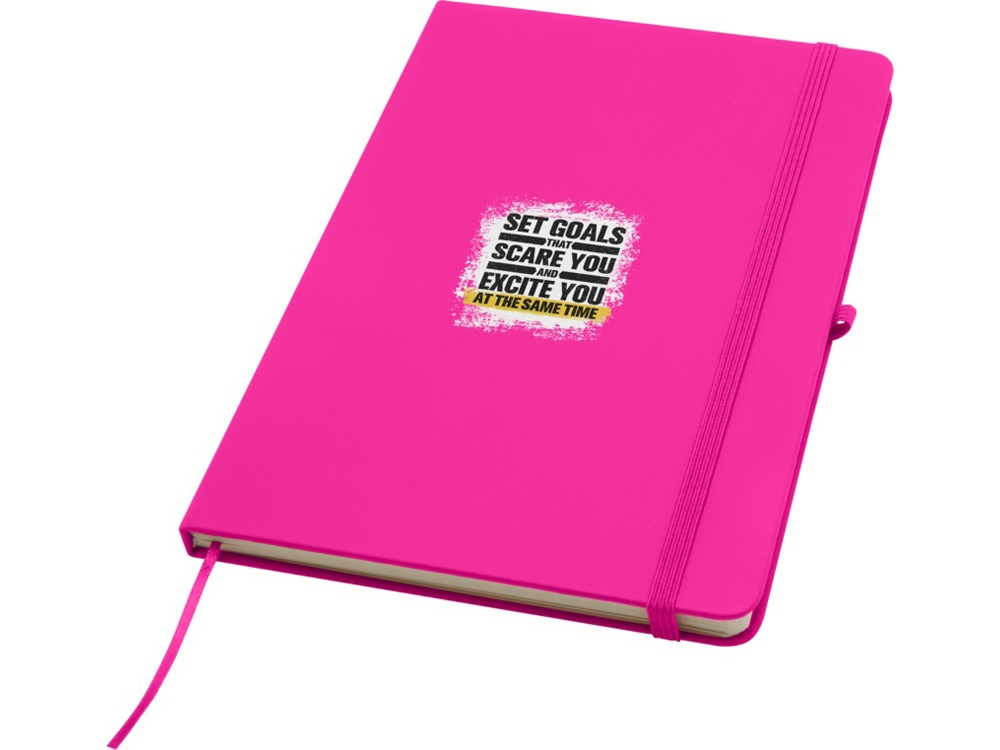 Блокнот Spectrum Plus формата A5 в твердой обложке - Розовый-5