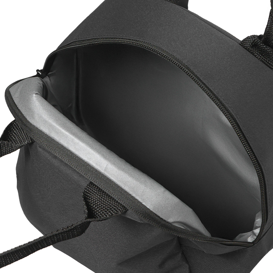 Термосумка "LUNCH", чёрный, 25 x 21 x 17 см, полиэстер 600D, черный-2