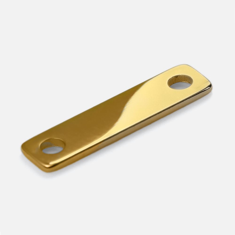 Шильдик металлический Alfa Liten, золотистый глянцевый-1