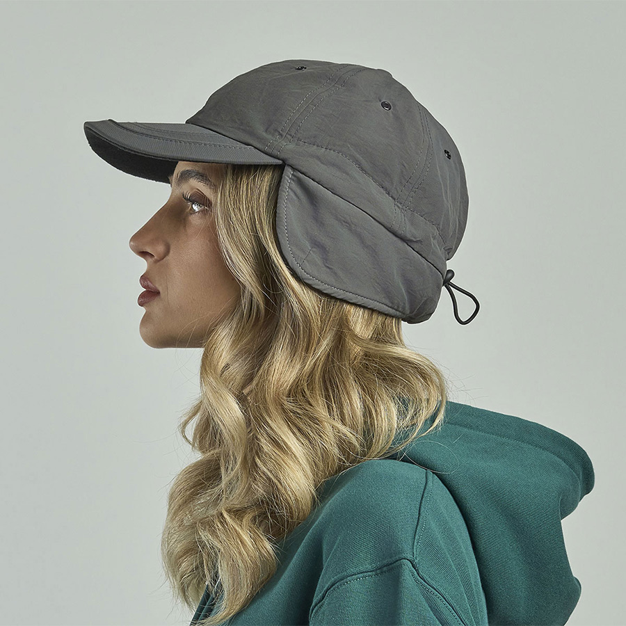 Бейсболка SNOW FLAP STOPPER-S, темно-серый-1