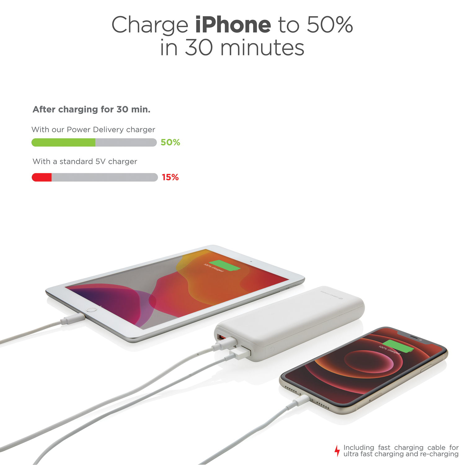 Внешний аккумулятор Urban Vitamin Pasadena с быстрой зарядкой PD, 18 Вт, 20000 мАч-8