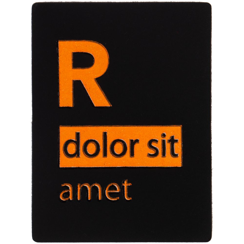 Лейбл Listra Soft Touch, черный-2