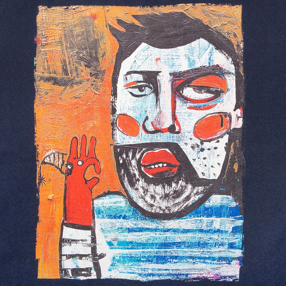 Футболка «У матросов нет вопросов», кобальт (темно-синяя)-2