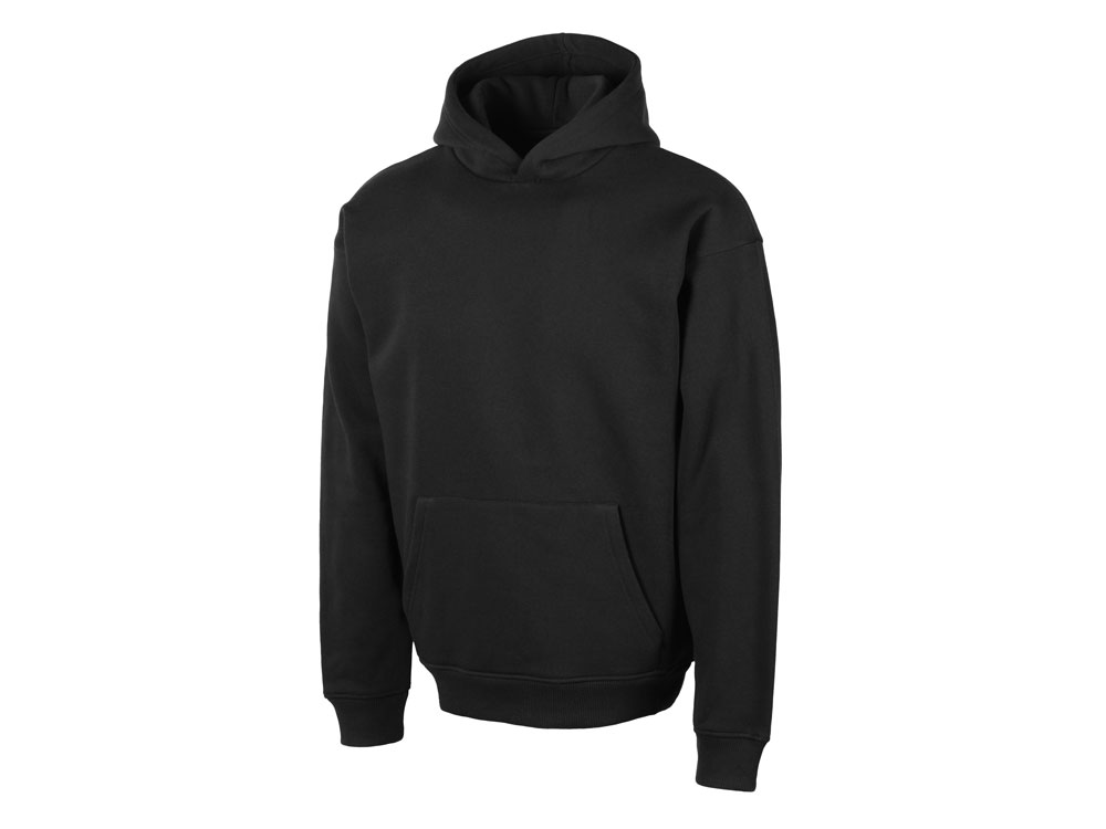 Толстовка с капюшоном оверсайз Berlin унисекс, черный-6