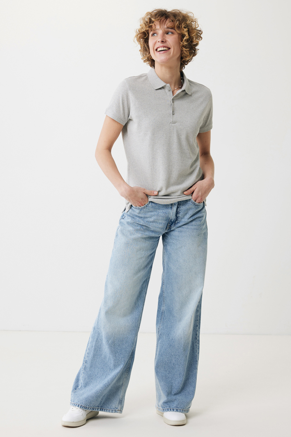 Женская рубашка поло Iqoniq Yosemite из переработанного хлопка-пике, унисекс, 220 г/м²-3