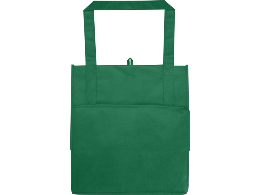 Liberty эко-сумка с прочным днищем объемом 6 л из нетканого материала, переработанного по стандарту GRS, зеленый-2