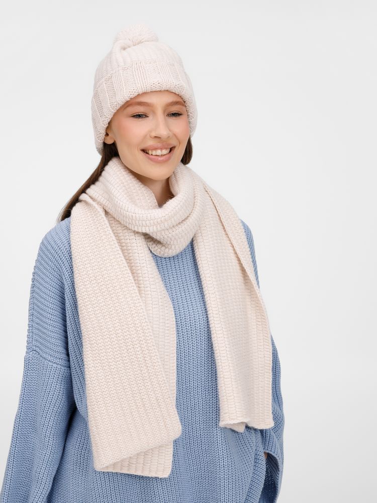 Шарф Frissonelle, жемчужно-белый-4