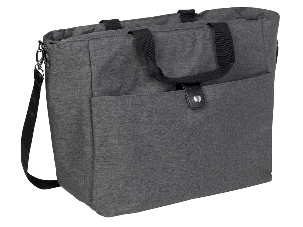 Сумка-холодильник Fabrizio со штопором, серый/черный-1
