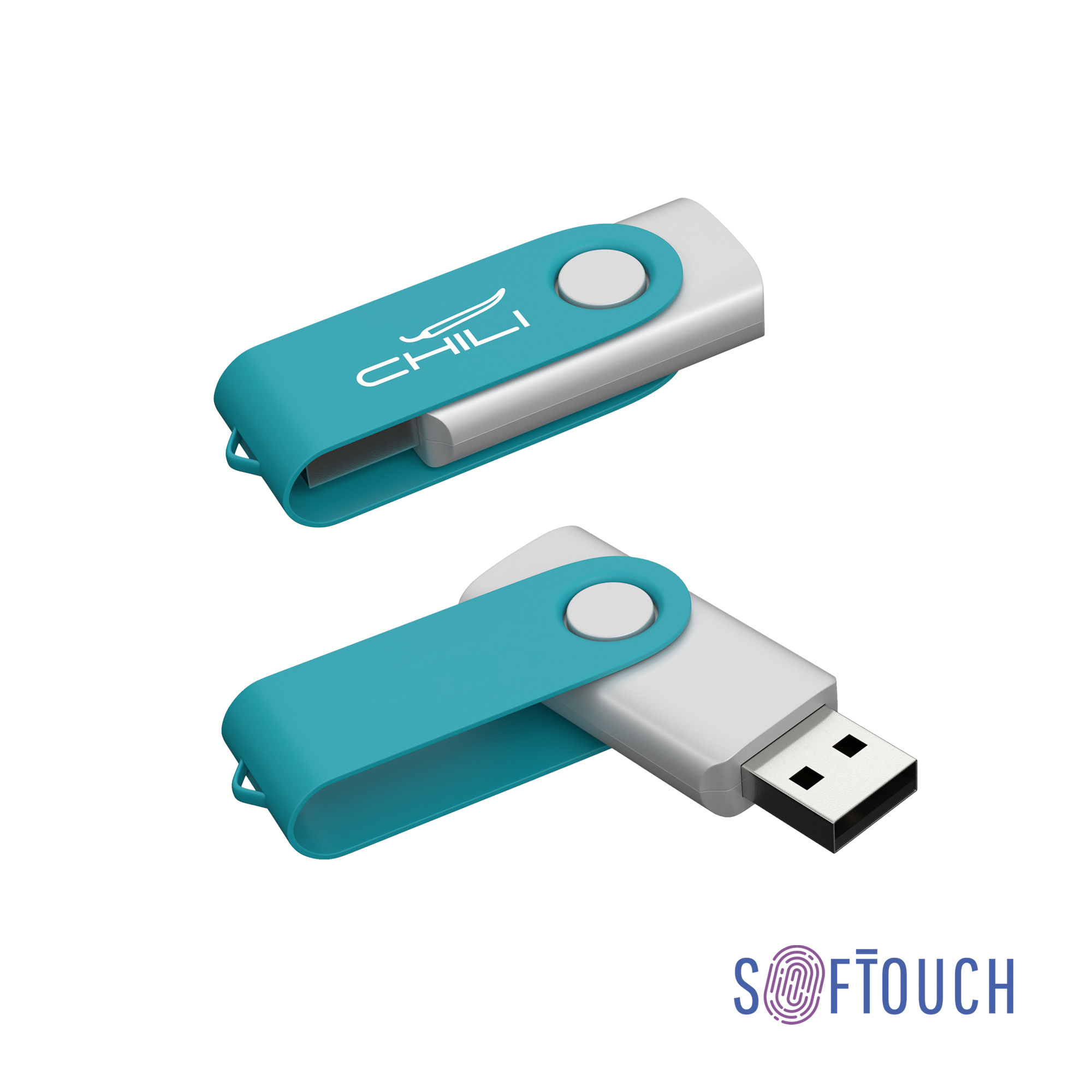 Флеш-карта "Vostok", объем памяти 16GB, покрытие soft touch#-0