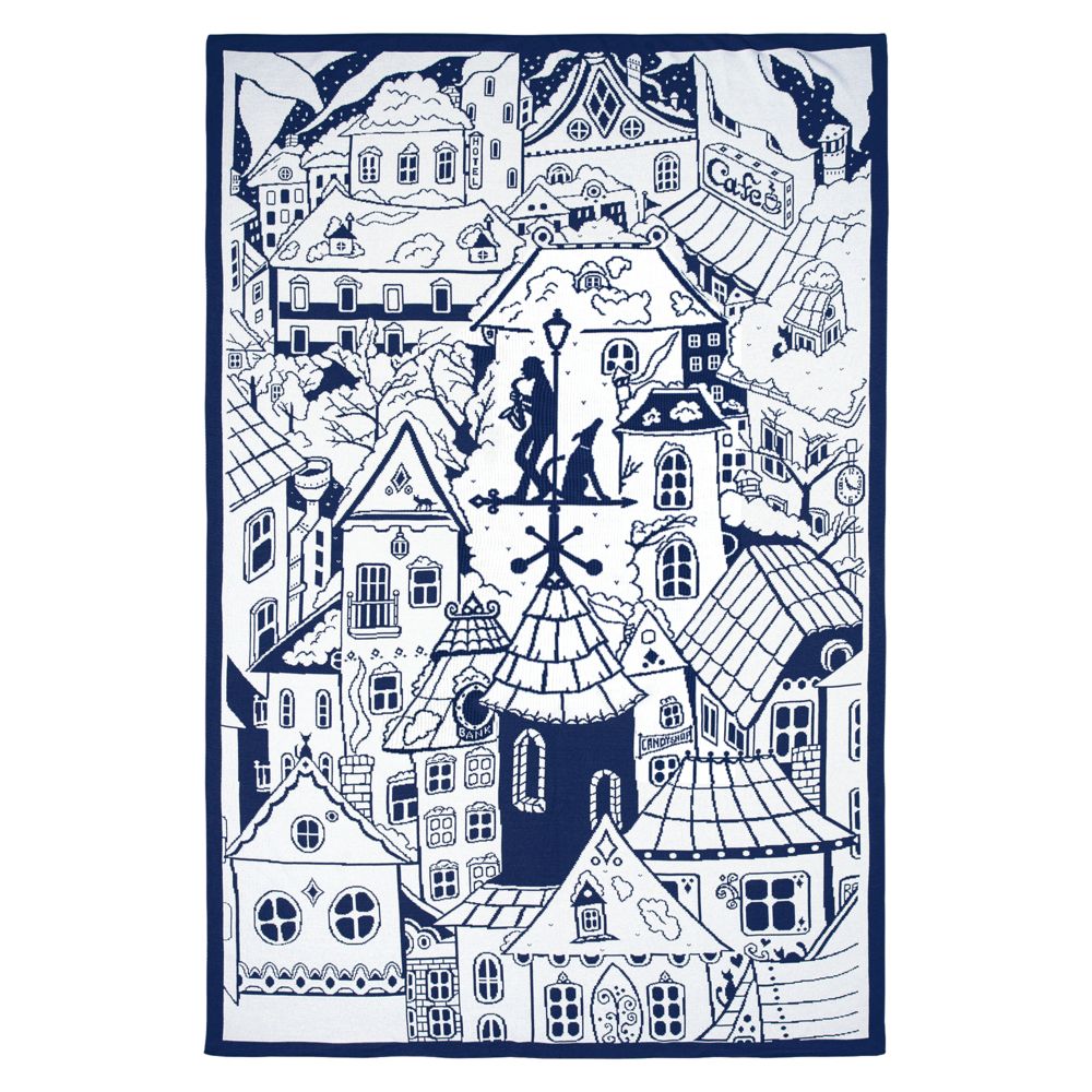 Плед на заказ Tricksy Net, 2 цвета, S, полушерсть-2