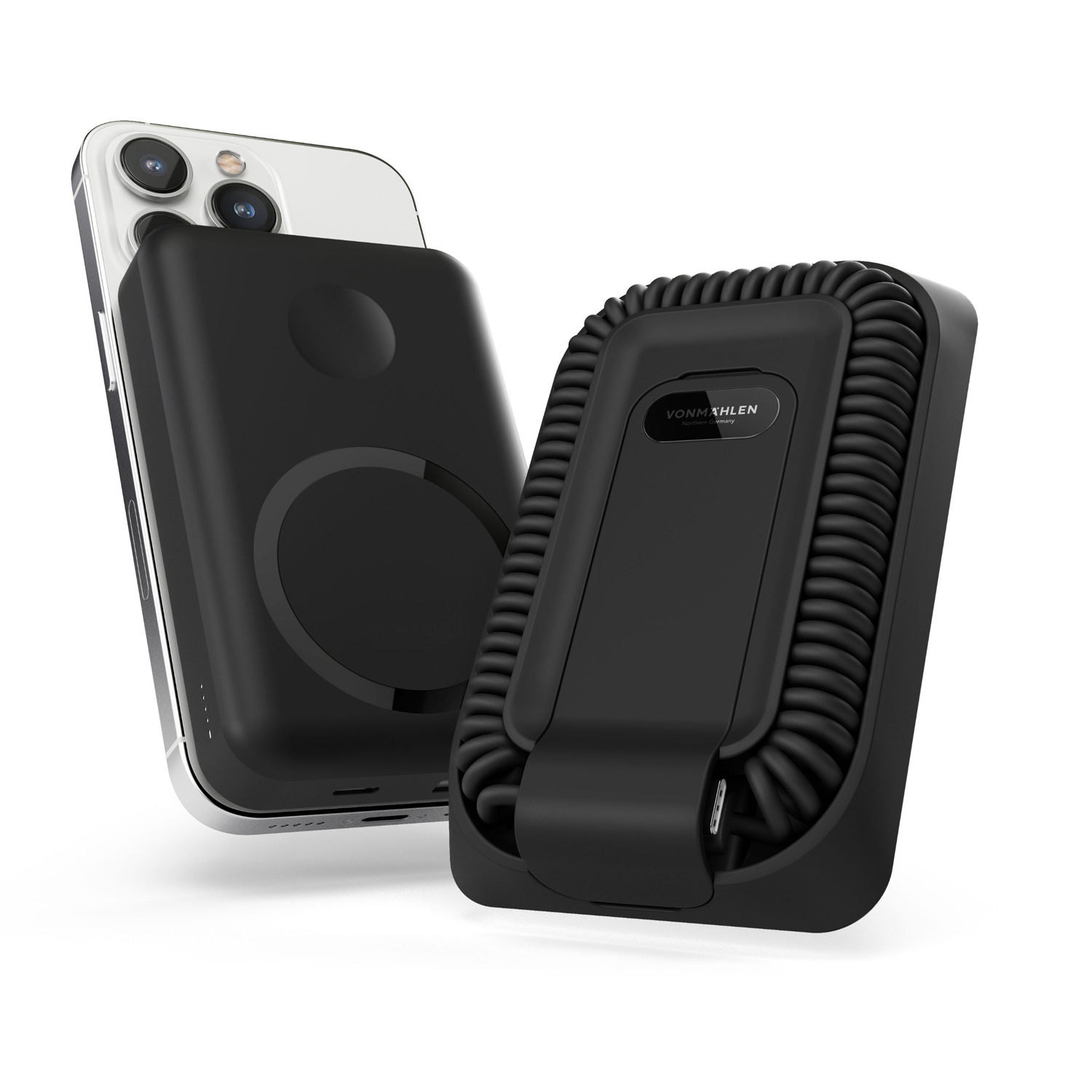 Магнитный внешний аккумулятор Allroundo Pro, 10 000 мАч, черный-2