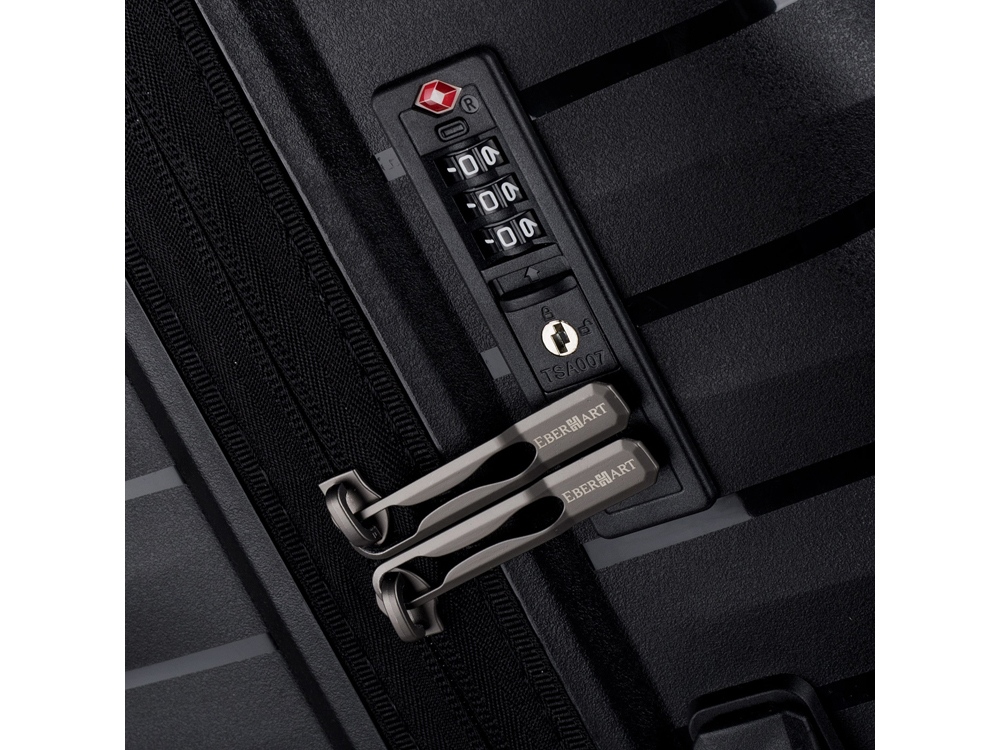 Чемодан Eberhart Dune средний М полипропилен черный 46D-009-424-5