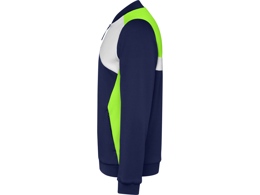 Спортивная куртка Leros унисекс, лаймовый/синий нэйви-2