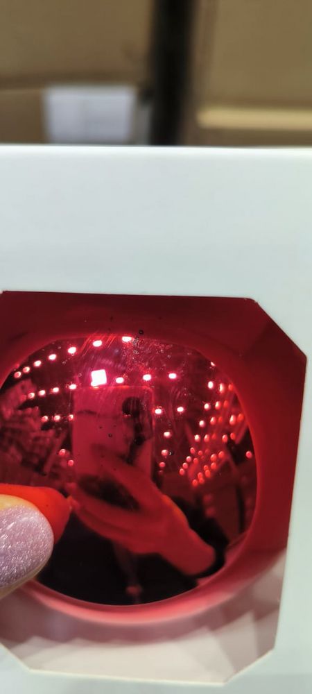 Оформительский шар Finery, 8 см, глянцевый красный-1