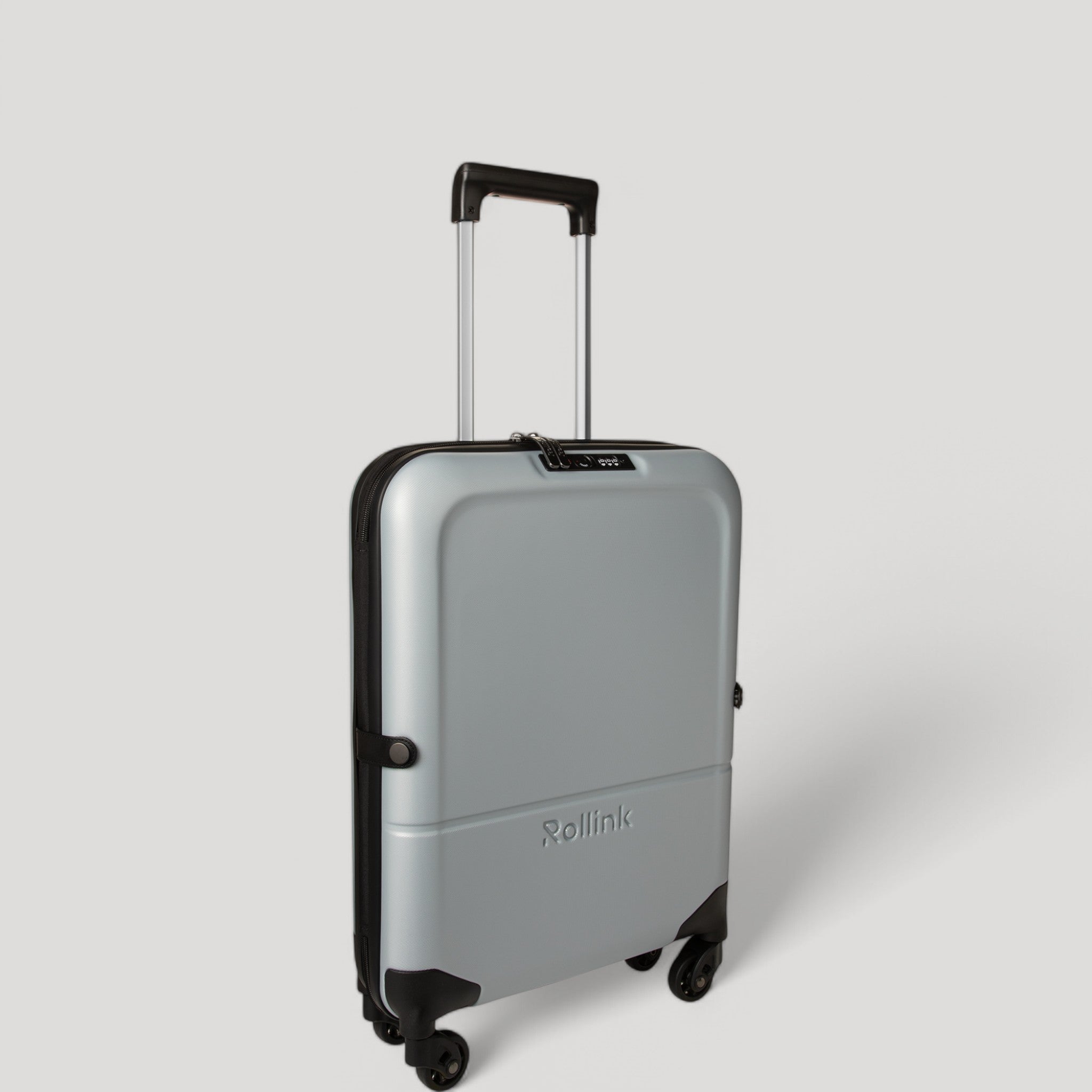 Чемодан складной Rollink FLEX LIGHT 55x40x20 см, 4 колеса, светло-серый-3