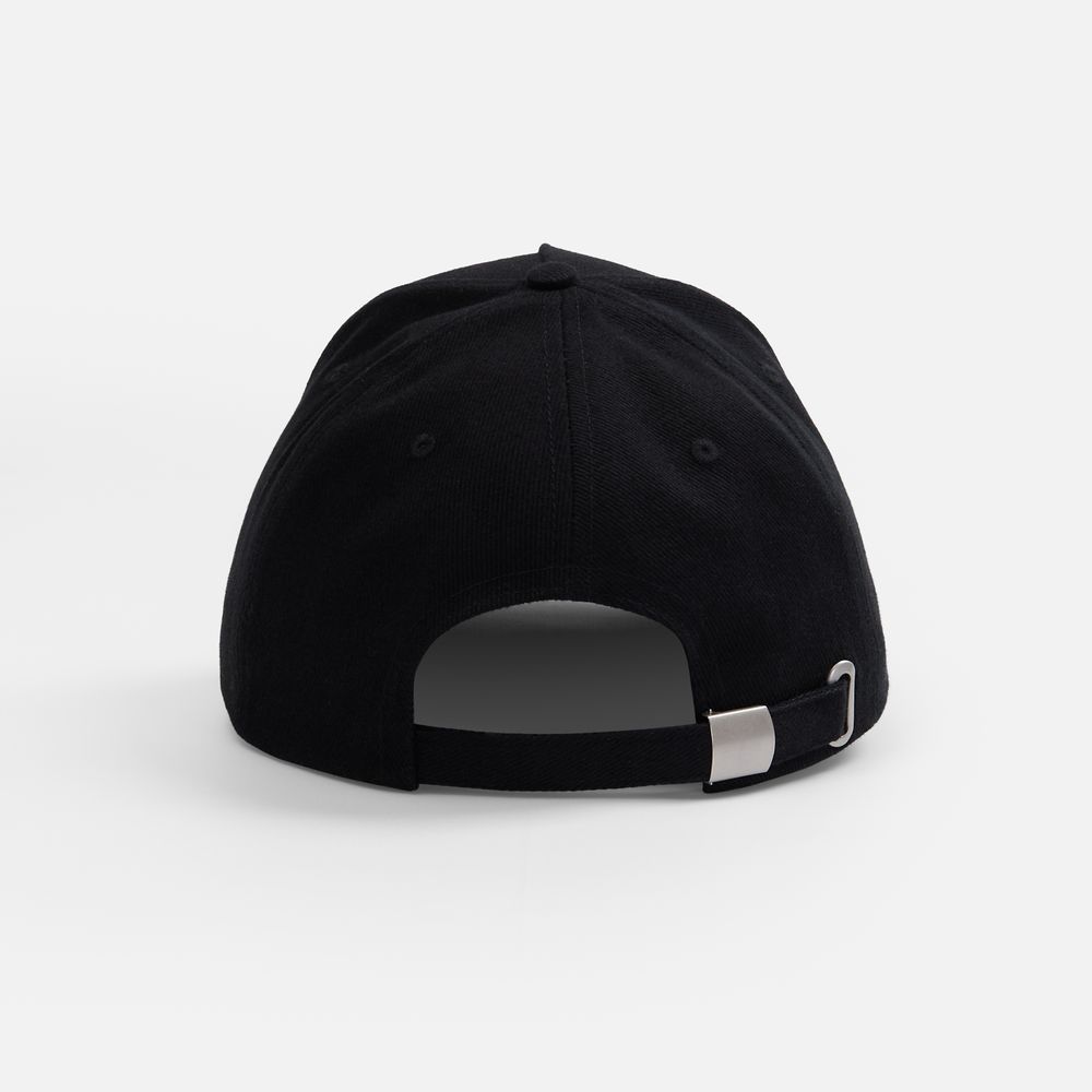 Бейсболка Classic 2.0, черная с красным кантом-2