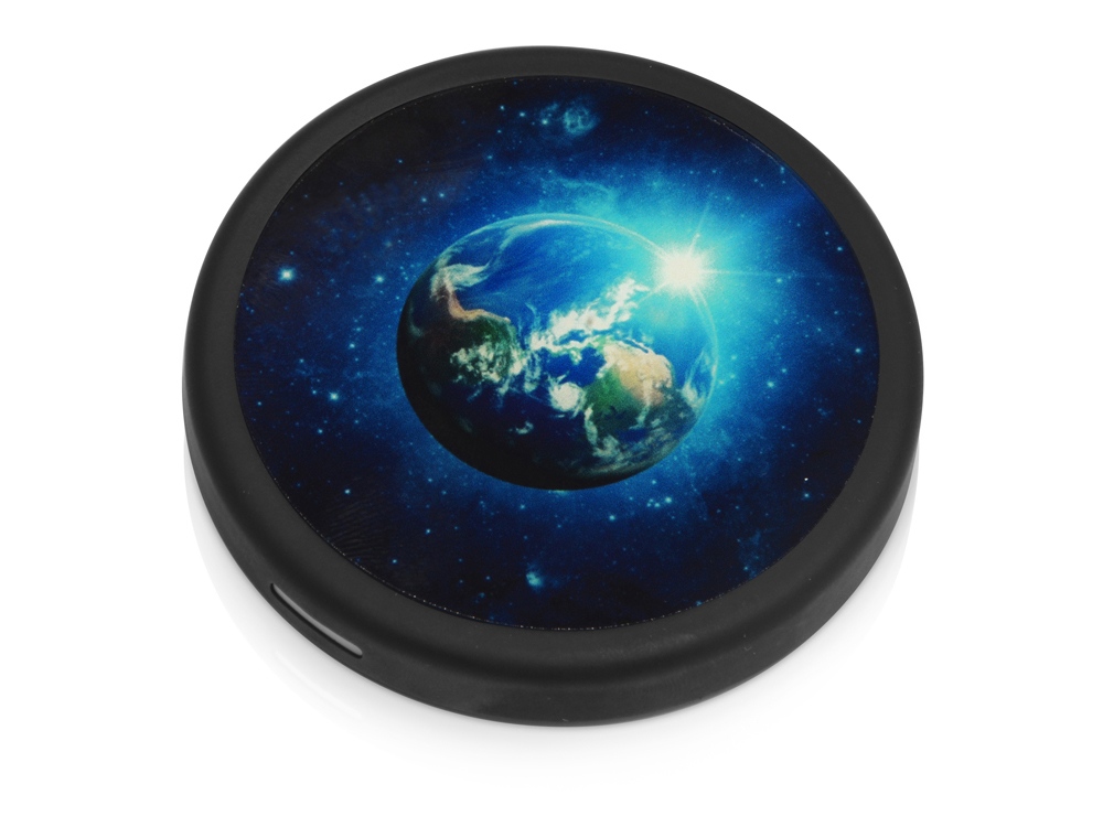 Беспроводное зарядное устройство Sketch с полноцветной печатью, черный-9