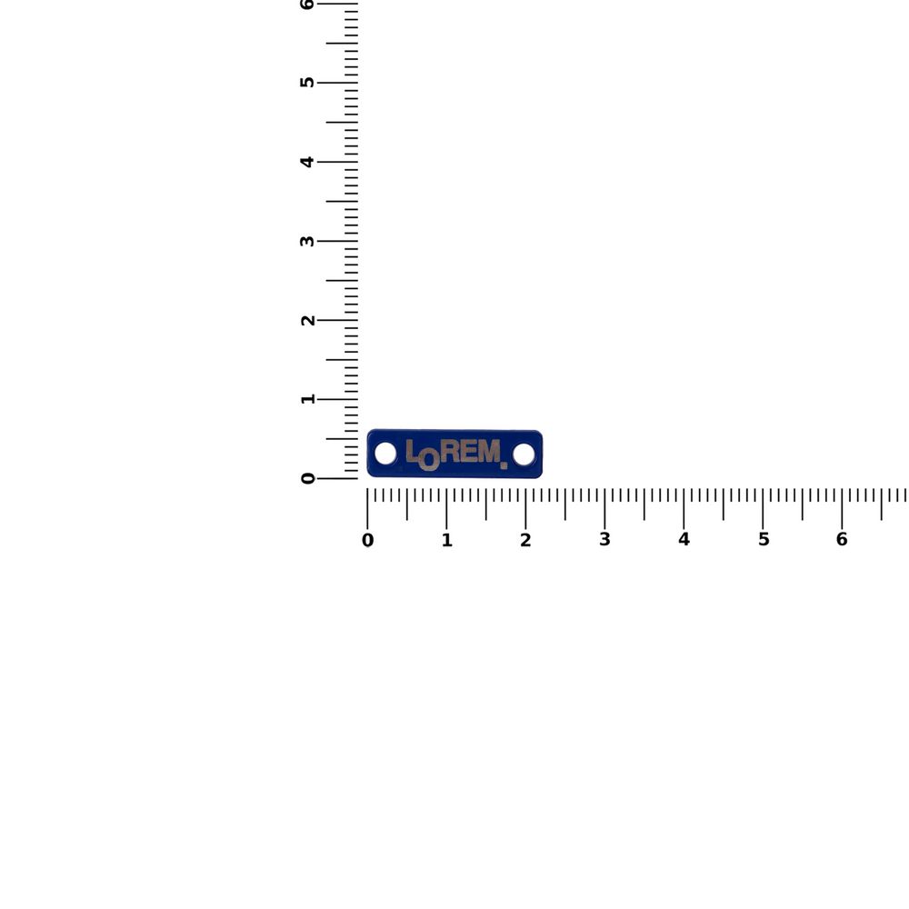 Шильдик металлический Alfa Liten, синий-1