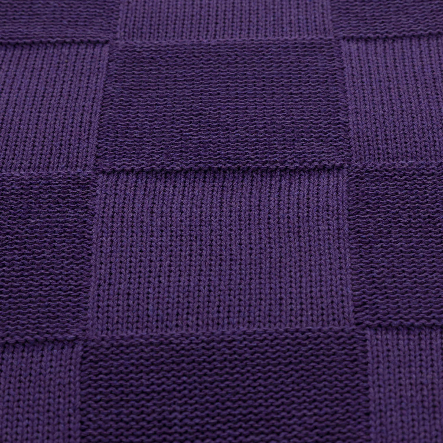 Плед Cella вязаный, фиолетовый (без подарочной коробки)-5