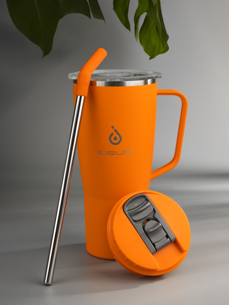 Термостакан Kasumigaoka, оранжевый-5