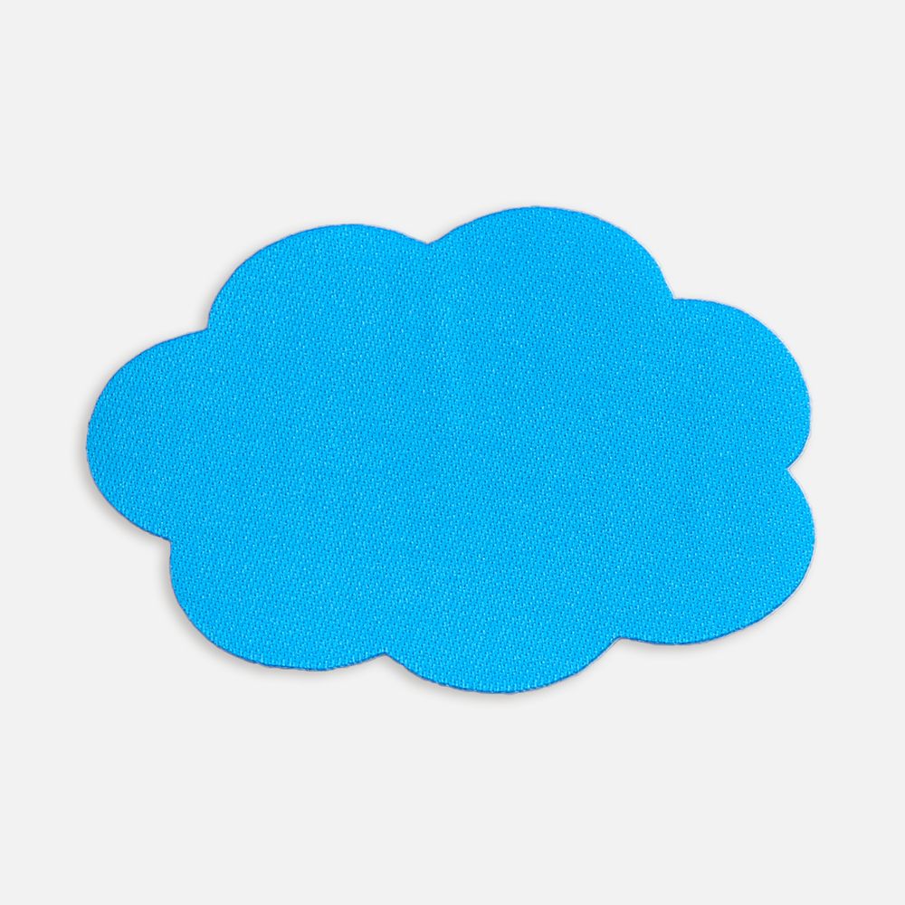 Наклейка тканевая Lunga Calum, L, голубая-1