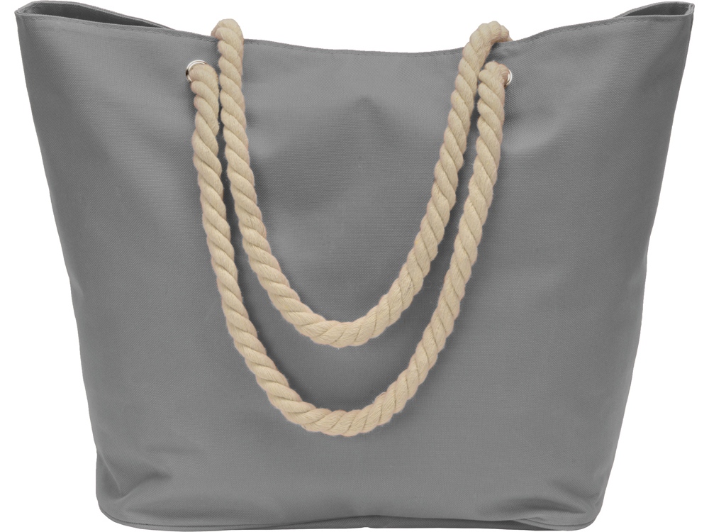 Сумка Seaside для шопинга и пляжа с широким дном, серый-2