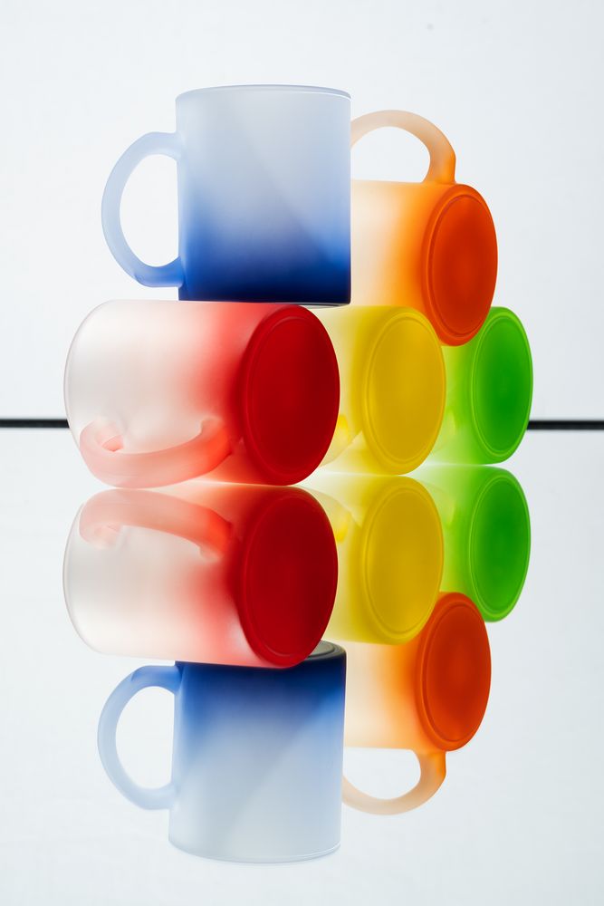 Кружка Grade Fade для сублимационной печати, матовая, синяя-2